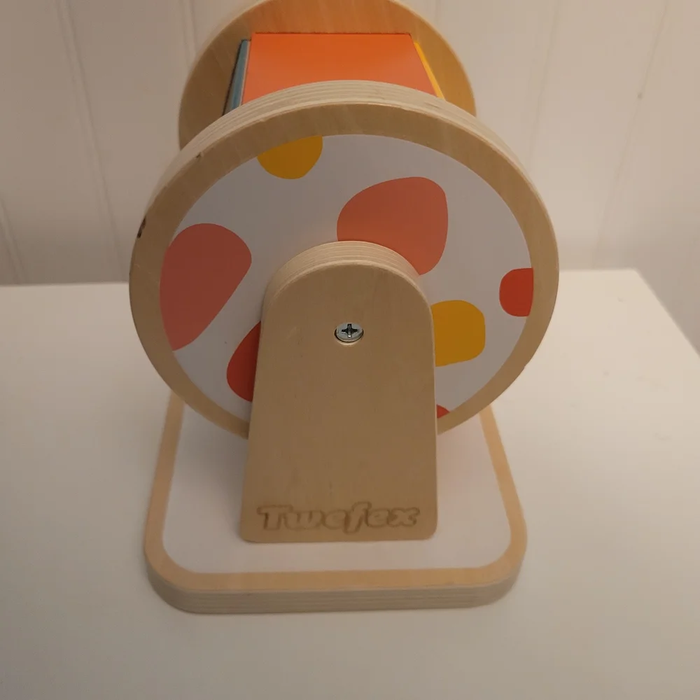 Vibrant Wooden Rotating Drum for Kids - Picture 3 of 5